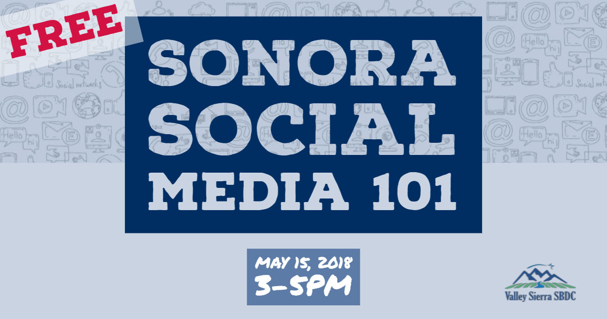 Sonora Social Media 101 header 5/15/18