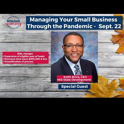Managing Your Small Business Beyond the Pandemic with guest Keith Brice on new EIDL changes 